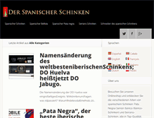Tablet Screenshot of derspanischerschinken.com